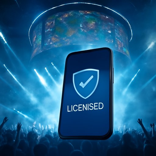 betting sites app licensing badge on mobile screen